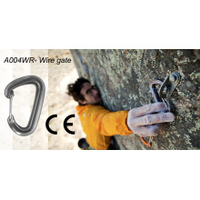 CE Wire Gate 22kN Aluminum Alloy Mountain Climbing Carabiner